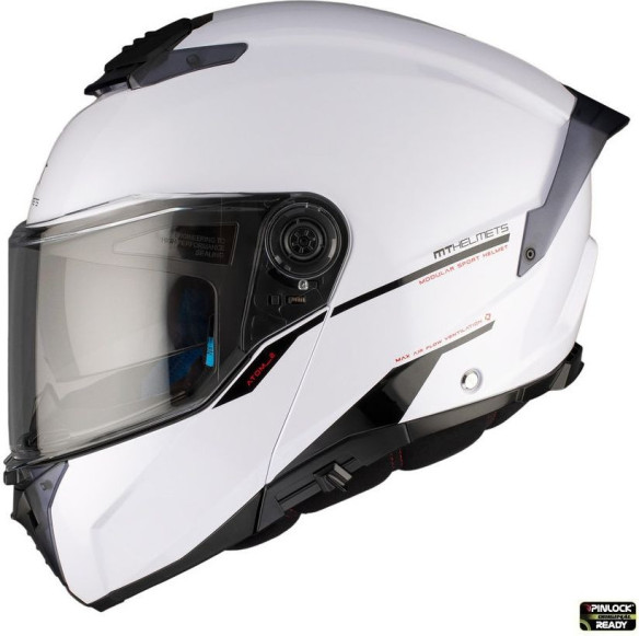 Casca Moto Flip-Up Atom 2 SV A1 Glossy White