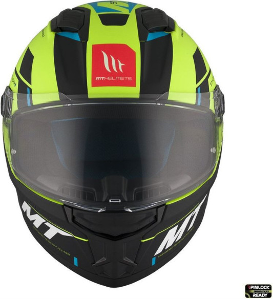 Casca Moto Full-Face/Interala Stinger 2 Zivze C3 Black/Blue/Matt Yellow Fluo