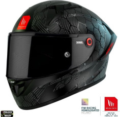 Casca Moto Full-Face/Interala KRE+ S Carbon Solid A11 Glossy Black