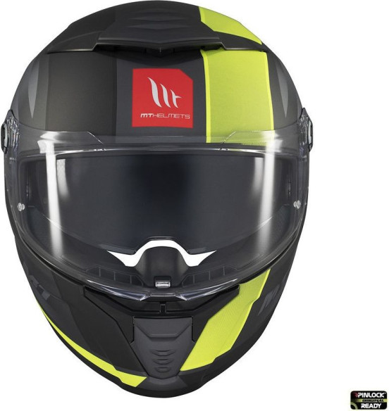 Casca Moto Full-Face/Interala Thunder 4 SV Treads D3 Black/Matt Yellow Fluo