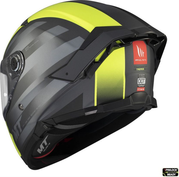 Casca Moto Full-Face/Interala Thunder 4 SV Treads D3 Black/Matt Yellow Fluo