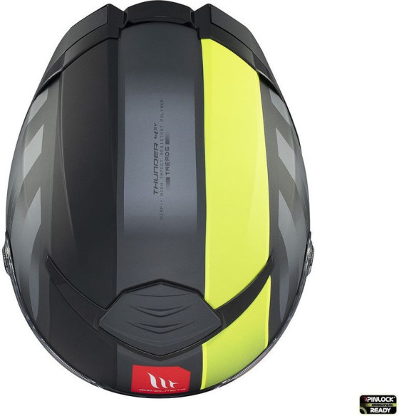 Casca Moto Full-Face/Interala Thunder 4 SV Treads D3 Black/Matt Yellow Fluo