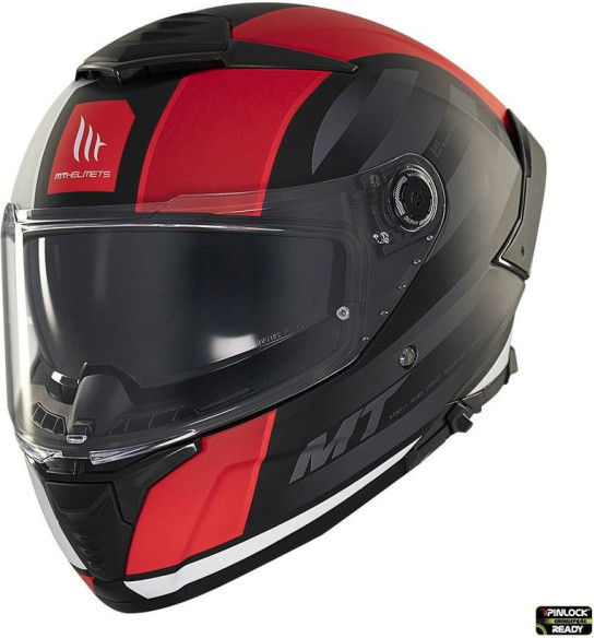 Casca Moto Full-Face/Interala Thunder 4 SV Treads B5 Black/White/Matt Red