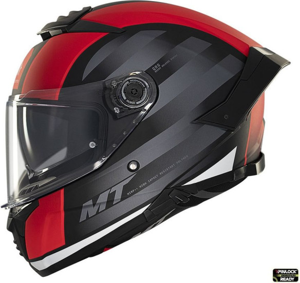 Casca Moto Full-Face/Interala Thunder 4 SV Treads B5 Black/White/Matt Red