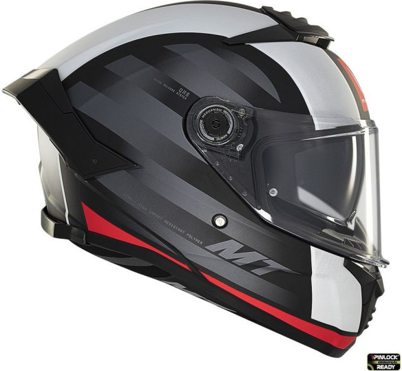 Casca Moto Full-Face/Interala Thunder 4 SV Treads B5 Black/White/Matt Red