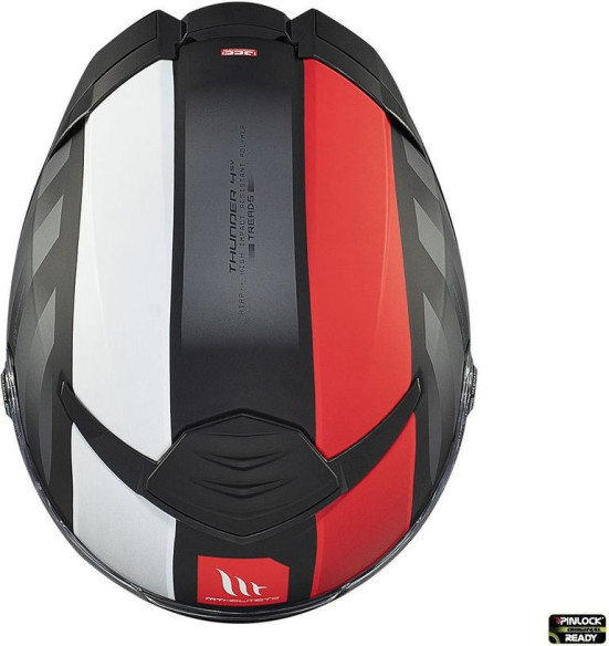 Casca Moto Full-Face/Interala Thunder 4 SV Treads B5 Black/White/Matt Red
