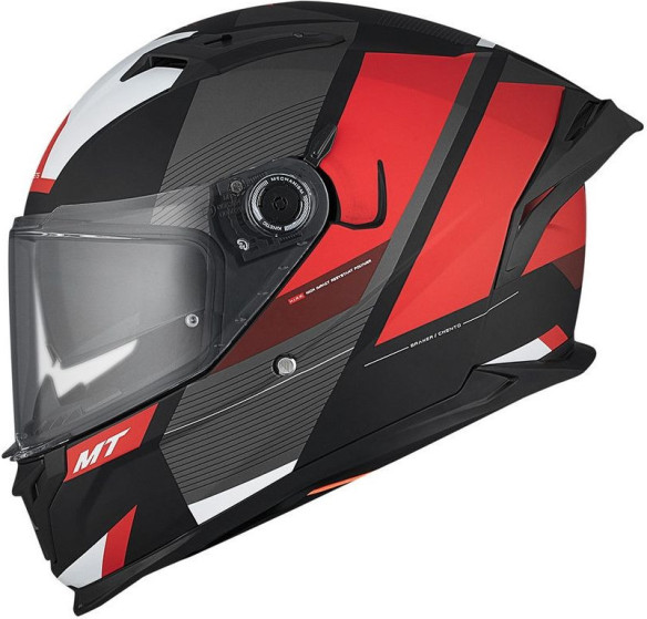 Casca Moto Full-Face/Interala Braker SV Chento B5 Black/Grey/White/Matt Red