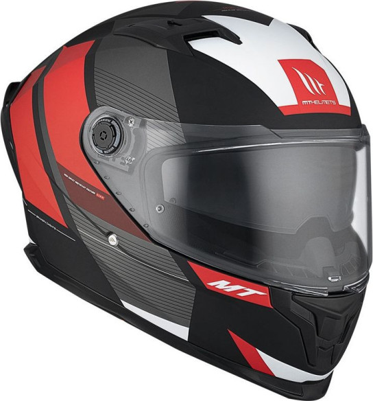 Casca Moto Full-Face/Interala Braker SV Chento B5 Black/Grey/White/Matt Red