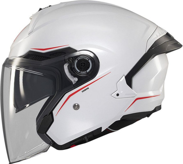 Casca Moto Open Face/Jet Cosmo SV A0 Glossy White