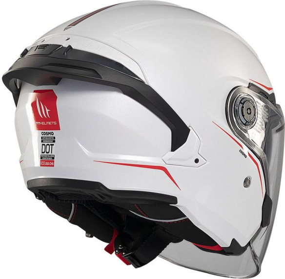 Casca Moto Open Face/Jet Cosmo SV A0 Glossy White