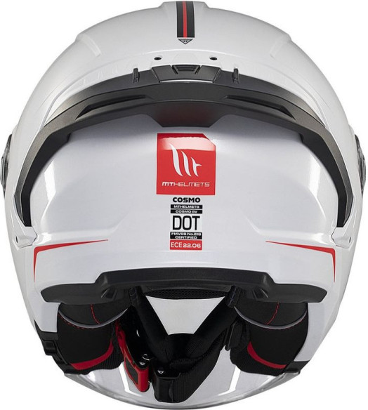 Casca Moto Open Face/Jet Cosmo SV A0 Glossy White