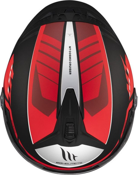Casca Moto Open Face/Jet Cosmo SV Cruiser B5 Black/White/Matt Red