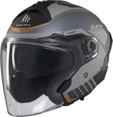 Casca Moto Open Face/Jet Cosmo SV Cruiser C2 Black/Matt Grey