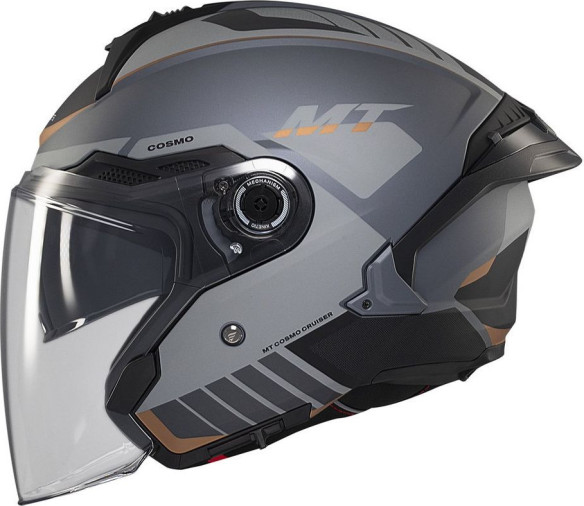 Casca Moto Open Face/Jet Cosmo SV Cruiser C2 Black/Matt Grey