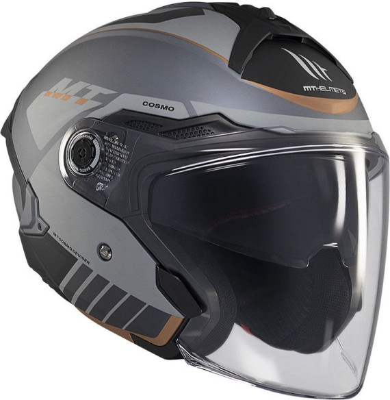 Casca Moto Open Face/Jet Cosmo SV Cruiser C2 Black/Matt Grey