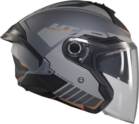 Casca Moto Open Face/Jet Cosmo SV Cruiser C2 Black/Matt Grey