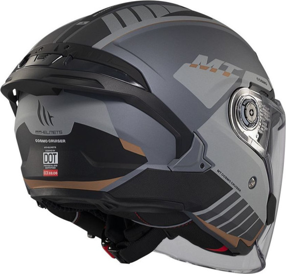 Casca Moto Open Face/Jet Cosmo SV Cruiser C2 Black/Matt Grey