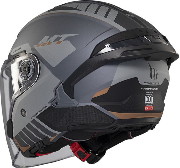 Casca Moto Open Face/Jet Cosmo SV Cruiser C2 Black/Matt Grey
