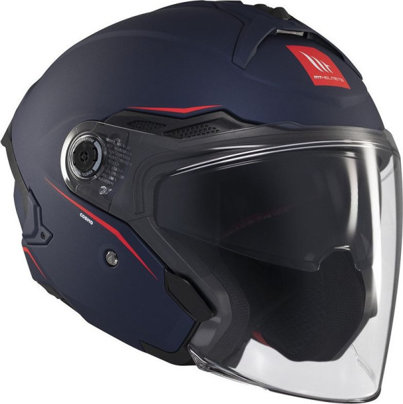 Casca Moto Open Face/Jet Cosmo SV A7 Matt Blue