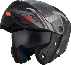 Casca Moto Flip-Up Atom 2 SV Bast D5 Black/Matt Grey