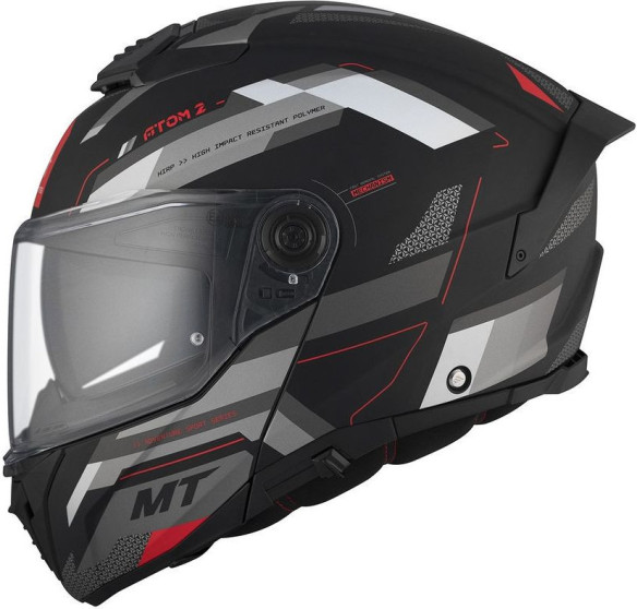 Casca Moto Flip-Up Atom 2 SV Bast D5 Black/Matt Grey
