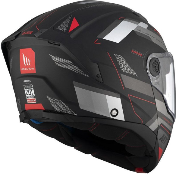 Casca Moto Flip-Up Atom 2 SV Bast D5 Black/Matt Grey