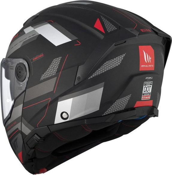Casca Moto Flip-Up Atom 2 SV Bast D5 Black/Matt Grey