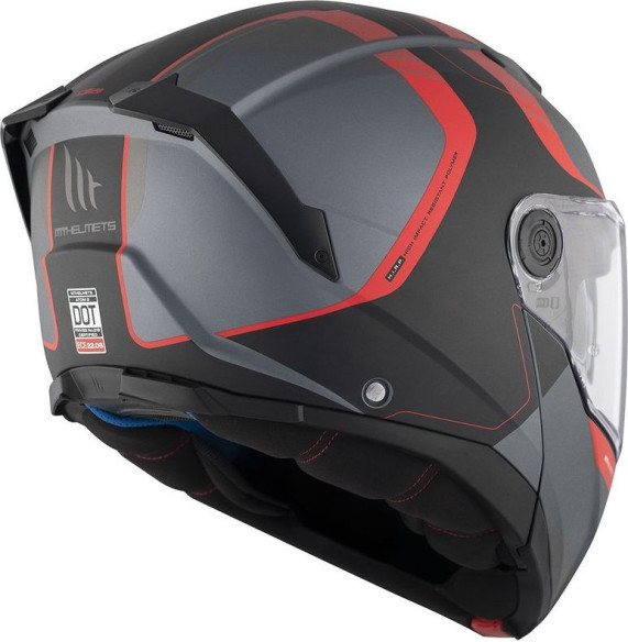 Casca Moto Flip-Up Atom 2 SV Emalla B15 Black/Grey/Matt Red