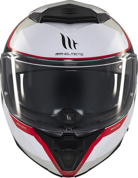 Casca Moto Flip-Up Atom 2 SV Emalla B0 Black/White/Glossy Red