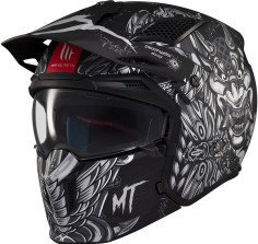 Casca Moto Open Face/Jet Streetfighter SV S B2 Hellish Grey/Matt Black