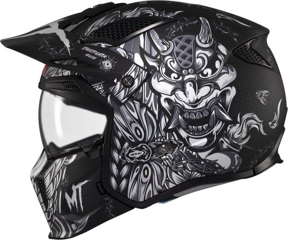 Casca Moto Open Face/Jet Streetfighter SV S B2 Hellish Grey/Matt Black