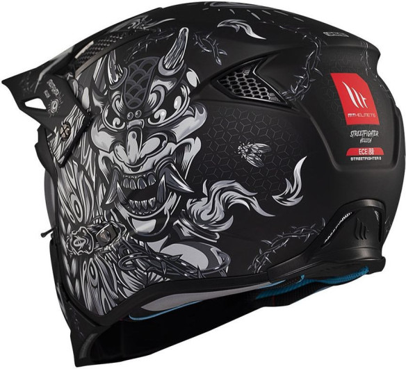 Casca Moto Open Face/Jet Streetfighter SV S B2 Hellish Grey/Matt Black
