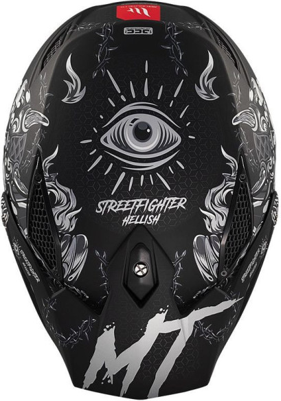 Casca Moto Open Face/Jet Streetfighter SV S B2 Hellish Grey/Matt Black