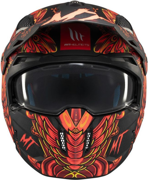 Casca Moto Open Face/Jet Streetfighter SV S B5 Hellish Black/Matt Red
