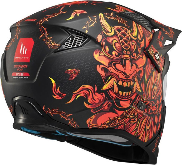 Casca Moto Open Face/Jet Streetfighter SV S B5 Hellish Black/Matt Red