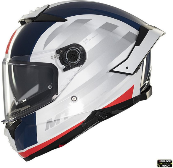 Casca Moto Full-Face/Interala Thunder 4 SV Treads C7 White/Red/Glossy Blue