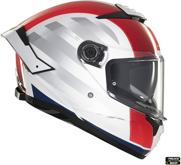 Casca Moto Full-Face/Interala Thunder 4 SV Treads C7 White/Red/Glossy Blue