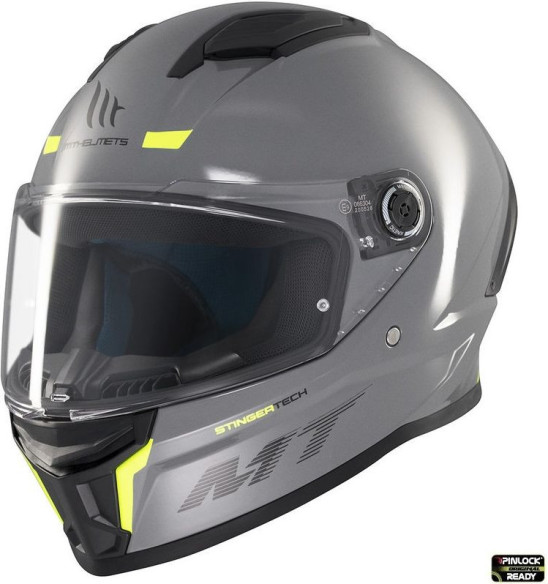 Casca Moto Full-Face/Interala Stinger 2 A12 Glossy Grey