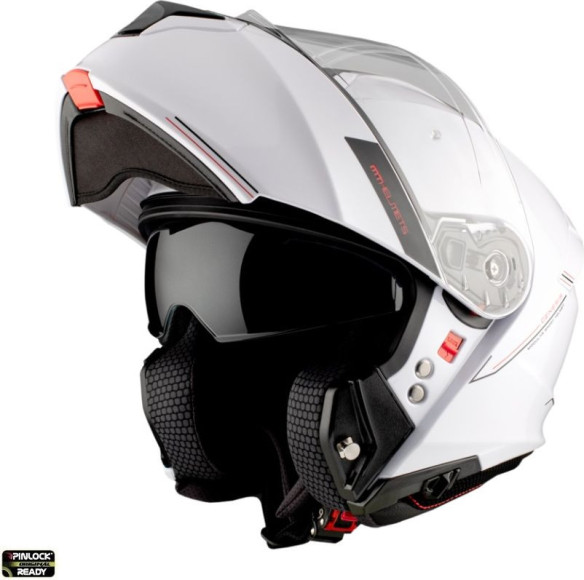 Casca Moto Flip-Up Genesis SV A0 Glossy White