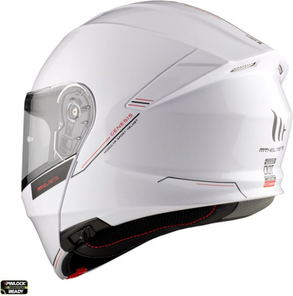 Casca Moto Flip-Up Genesis SV A0 Glossy White