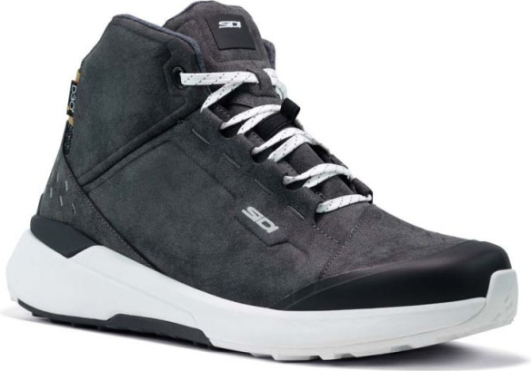 Cizme Moto Nucleus Suede WP Black/White