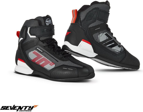 Ghete Moto Racing SD-BR2 Veloce Black/Red 24