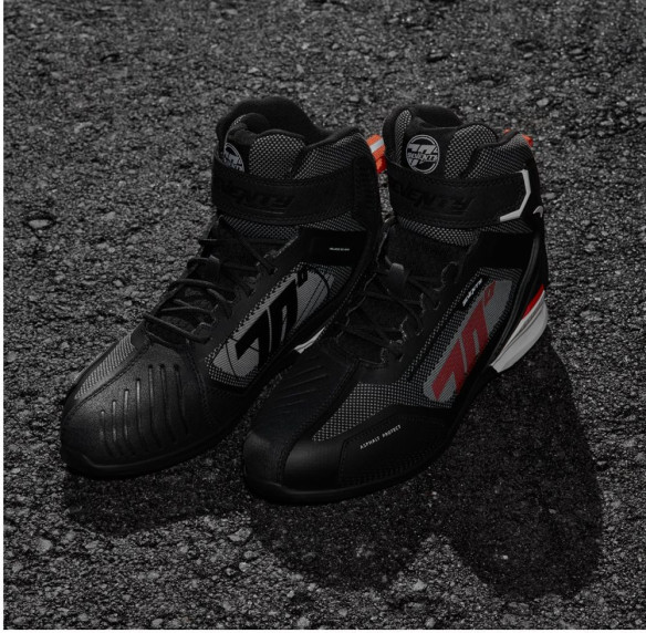 Ghete Moto Racing SD-BR2 Veloce Black/Red 24