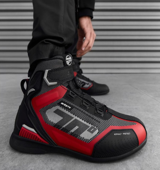 Ghete Moto Racing SD-BR3 Veloce Pro Black/Red 24