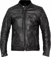 Geaca Moto Piele Storm Perforated Black
