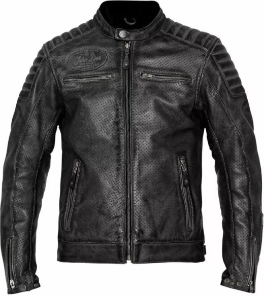 Geaca Moto Piele Storm Perforated Black