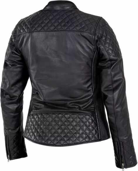 Geaca Moto Piele Dama Adina Black