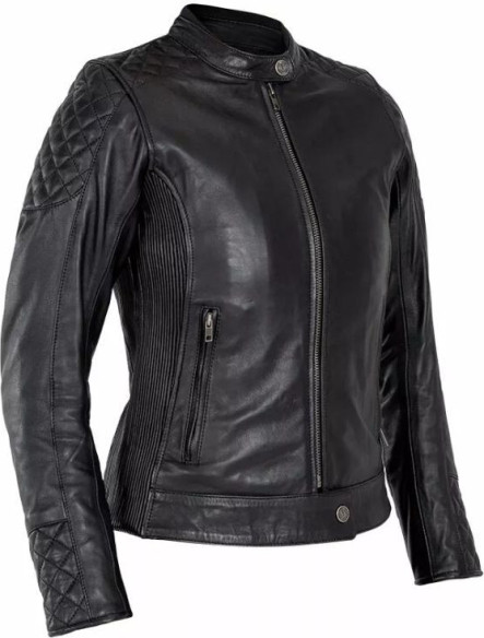 Geaca Moto Piele Dama Adina Black