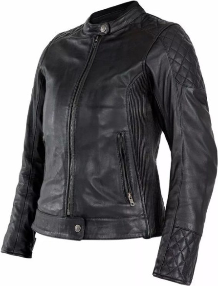 Geaca Moto Piele Dama Adina Black