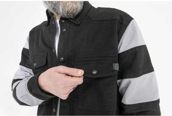 Camasa Moto Motoshirt Black/White